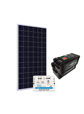 Kit Energia Solar Off Grid s/ Inversor - 330Wp 150Ah 24V Chumbo (22629)
