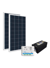 Kit Energia Solar Off Grid s/ Inversor - 310Wp 220Ah 12V Chumbo (22630)