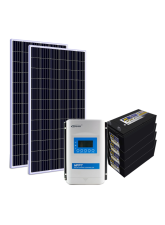 Kit Energia Solar Off Grid s/ Inversor - 560Wp 440Ah 24V Chumbo (22654)