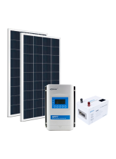 Kit Energia Solar Off Grid s/ Inversor - 310Wp 100Ah 12V Lítio (22658)