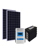 Kit Energia Solar Off Grid s/ Inversor - 660Wp 440Ah 24V Chumbo (22662)