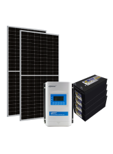 Kit Energia Solar Off Grid s/ Inversor - 1.16kWp 440Ah 24V Chumbo (22667)