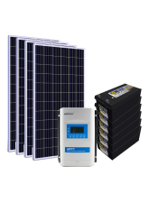Kit Energia Solar Off Grid s/ Inversor - 1.12kWp 660Ah 24V Chumbo (22668)