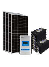 Kit Energia Solar Off Grid s/ Inversor - 2.32kWp 440Ah 48V Chumbo (22682)