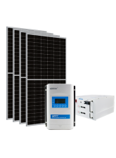 Kit Energia Solar Off Grid s/ Inversor - 2.32kWp 200Ah 48V Lítio (22688)