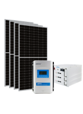 Kit Energia Solar Off Grid s/ Inversor - 2.32kWp 300Ah 48V Lítio (22689)