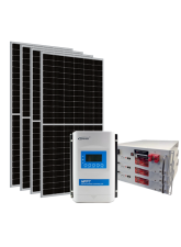 Kit Energia Solar Off Grid s/ Inversor - 2.32kWp 300Ah 48V Lítio (22695)