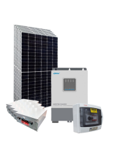 Kit Energia Solar Híbrido Off Grid 2,79kWp c/ Bateria de Lítio