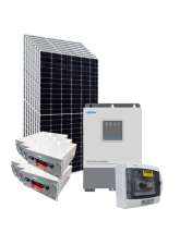 Kit Energia Solar Híbrido Off Grid 3,2kWp c/ Bateria de Lítio