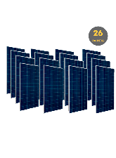 Pallet com 26 Painéis Solares Fotovoltaico