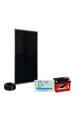 Kit Energia Solar Off Grid - 30Wp 45Ah/12V