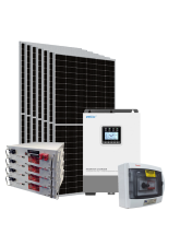 Kit Energia Solar Híbrido Off-Grid UP5042 4,06kWp 20kWh c/ Bateria de Lítio