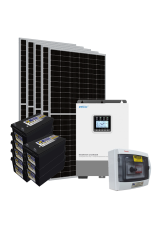 Kit Energia Solar Híbrido Off Grid 2,90kWp c/ Bateria Solar Chumbo