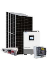 Kit Energia Solar Híbrido Off Grid 2,90kWp c/ Bateria de Lítio Unipower