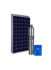 Kit Bomba Solar PRO Samking 0,5HP 3" 3SPWF1.5-80 - até 80m ou 9.000 L/dia - até 570Wp