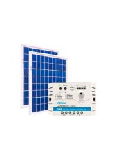 Kit Energia Solar Fotovoltaica 20Wp 12/24Vcc - até 65 Wh/dia