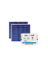 Kit Energia Solar Fotovoltaica 120Wp - até 390Wh/dia