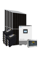 Kit Energia Solar Híbrido Off-Grid UP8041 3,48kWp c/ Bateria de Chumbo