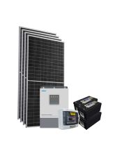Kit Energia Solar Híbrido Off Grid 2,32kWp c/ Bateria Solar Chumbo
