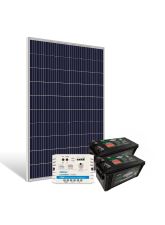 Kit de Energia Solar Off Grid 330Wp com Bateria