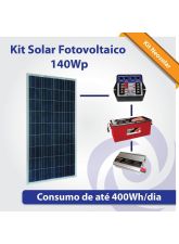 Kit Solar Fotovoltaico (Iluminação + TV + Pequeno Consumo)