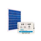 Kit Energia Solar Fotovoltaica 30Wp 12Vcc - até 97 Wh/dia