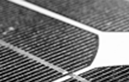 Close-up de uma célula de painel solar