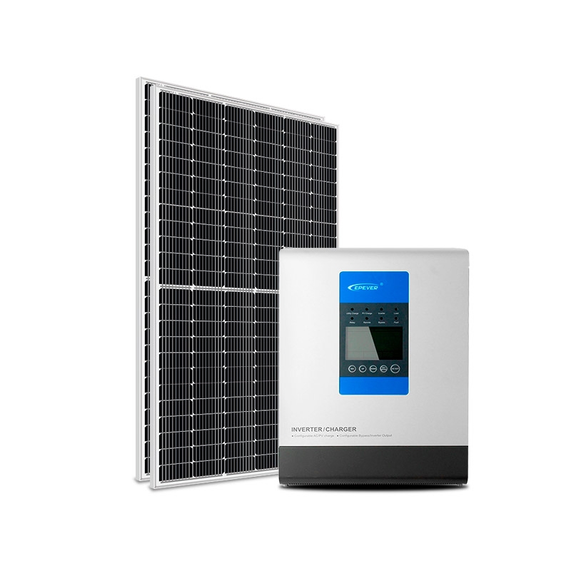 Kit Energia Solar Off-Grid Híbrido 3200Wp 48Vcc 220Vca
