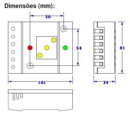 Unitron SML10 - Dimensões Físicas
