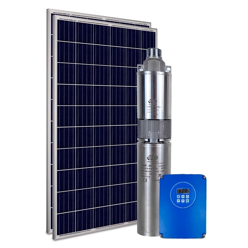 Kit Bomba Solar PRO Samking 0,5HP 3" 3SPWF1.5-80 - até 80m ou 9.000 L/dia